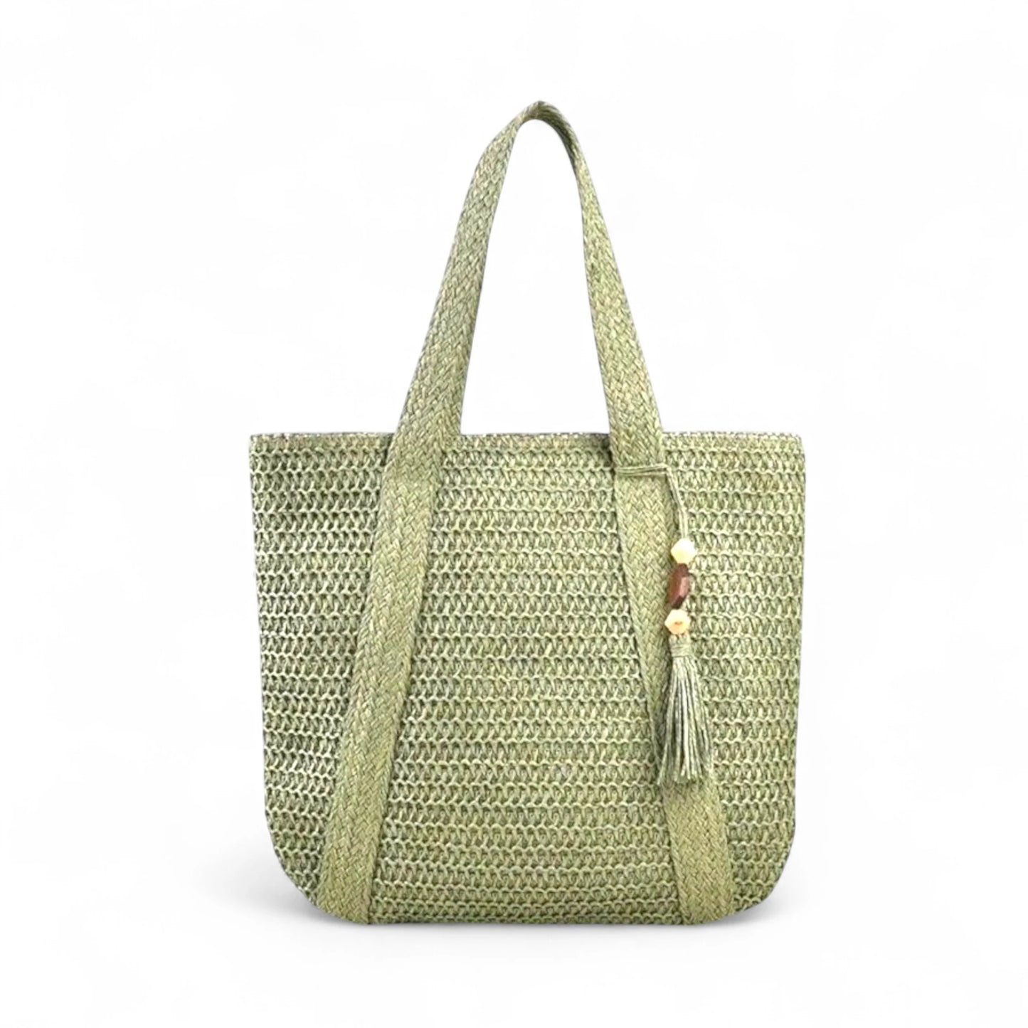 Sac de plage en paille tressée