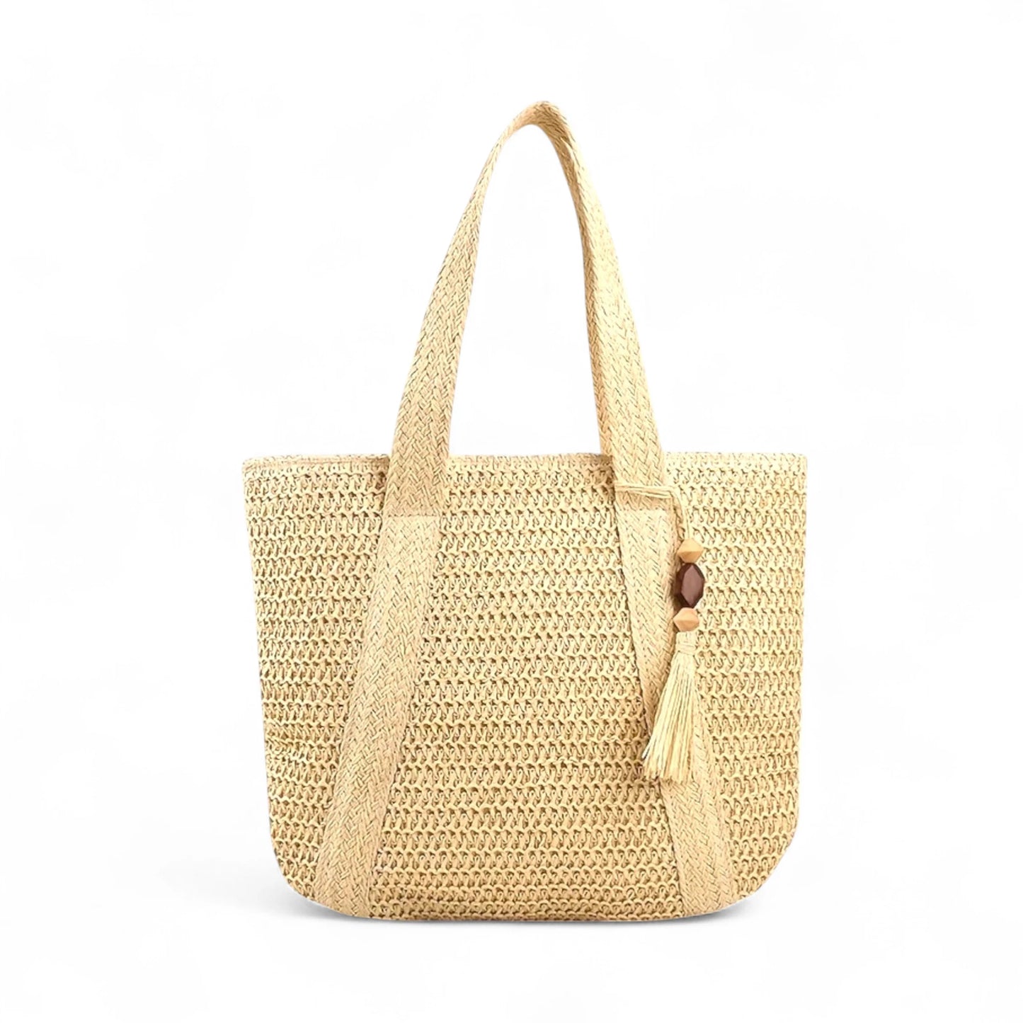 Sac de plage en paille tressée